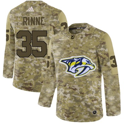 Adidas Nashville Predators #35 Pekka Rinne Camo Authentic Stitched NHL Jersey